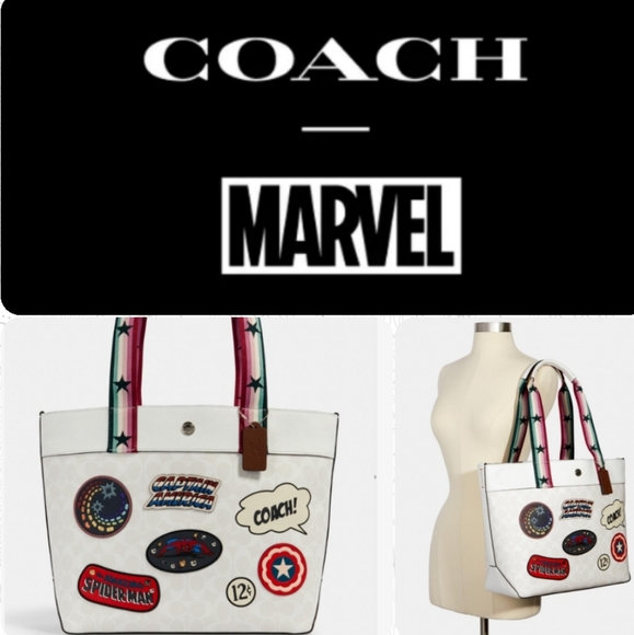 Coach Handbags - 💗New Coach X Marvel Tote In Signature